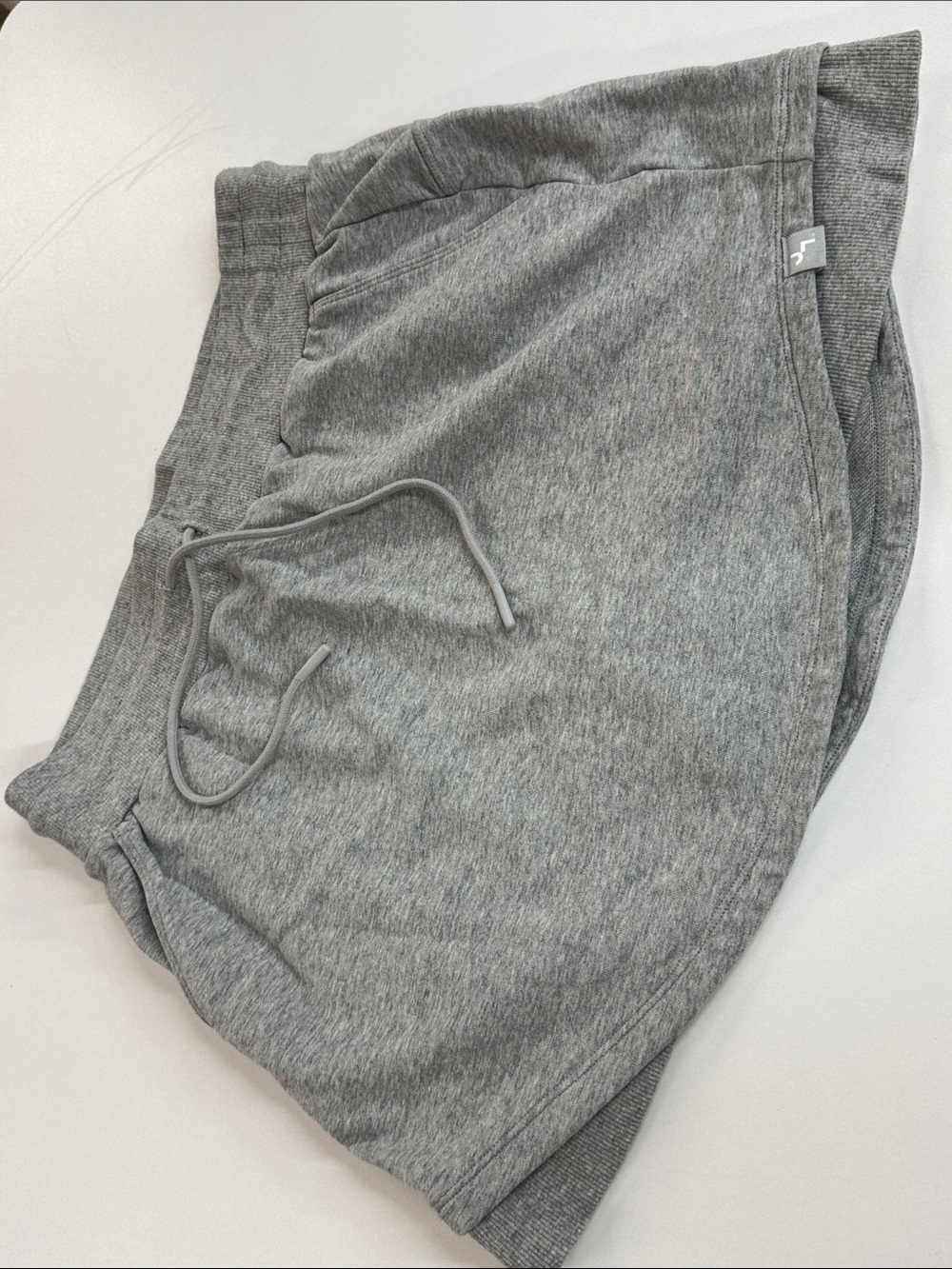 JoyLab Gray Knit Pull‑Tie Shorts skirt skort NWOT